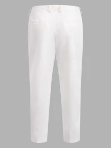 Manfinity NXTstreet Men Cotton Single Breasted Blazer & Trousers Set - White - View 6