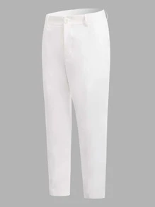Manfinity NXTstreet Men Cotton Single Breasted Blazer & Trousers Set - White - View 7