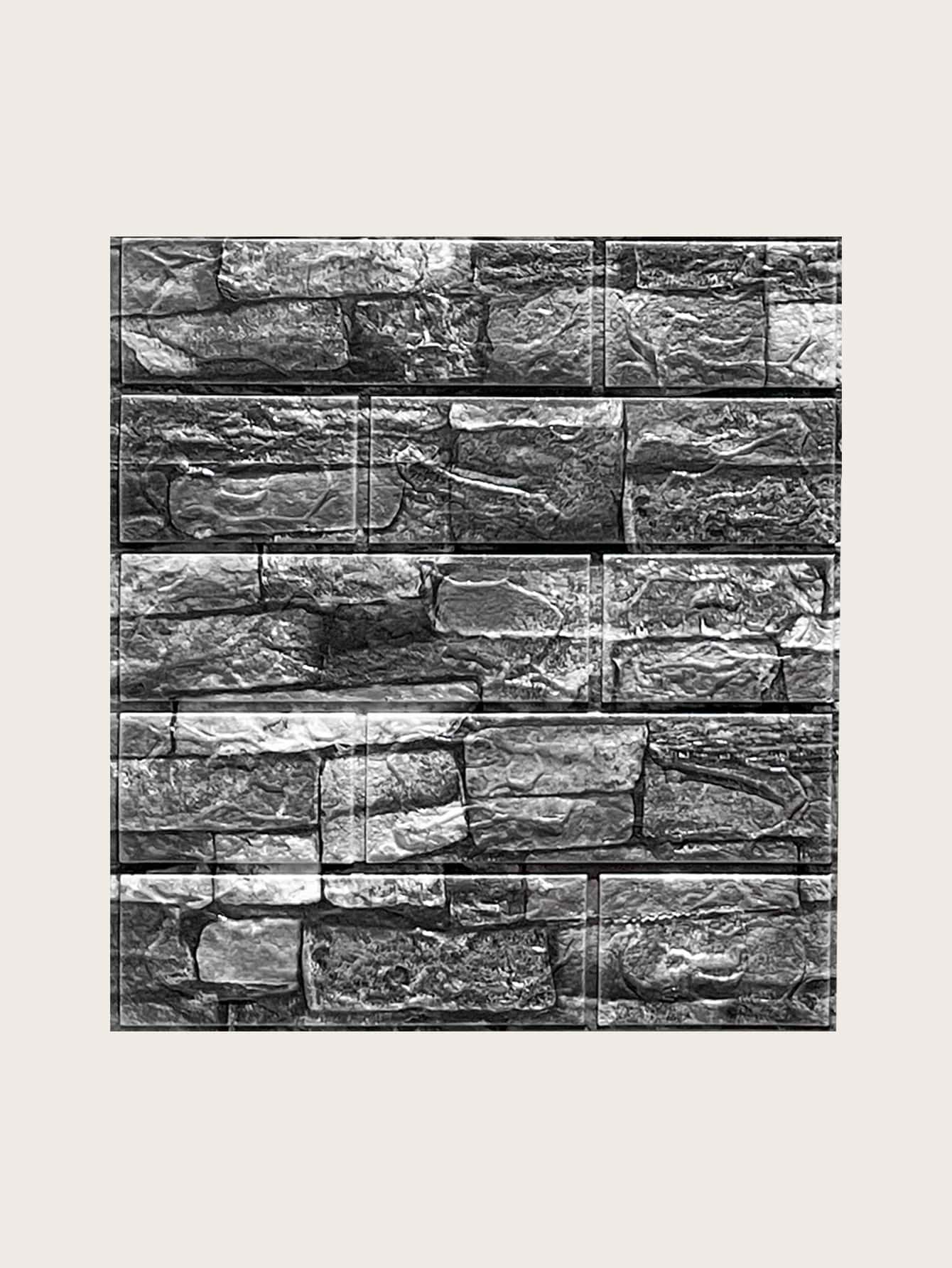 1pc Giấy dán tường hoa văn gạch - Nhiều màu - Xem 1