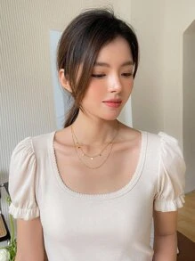 DAZY 幾何吊墜多層次項鍊