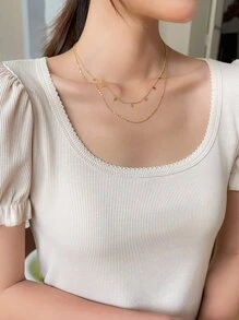 DAZY 幾何吊墜多層次項鍊