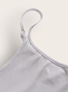 SHEIN EZwear Solid Maxi Cami Dress - Light Grey - View 3