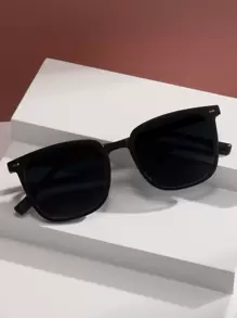 Kính râm gọng vuông Kính râm Kính râm bãi biển Phụ kiện bãi biển cho phụ nữ Kính râm Kính râm - màu đen - Xem 1