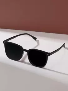 Kính râm gọng vuông Kính râm Kính râm bãi biển Phụ kiện bãi biển cho phụ nữ Kính râm Kính râm - màu đen - Xem 2