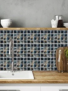 6pcs Marble Pattern Kitchen Sticker - Multicolor - View 5
