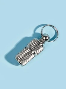 1 pieza Identificador para mascotas de acero inoxidable - Plateado - Ver 4