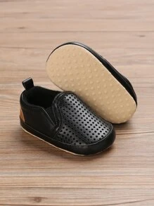 Baby Hollow Out Slip On Shoes - Black - View 2