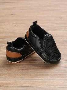 Baby Hollow Out Slip On Shoes - Black - View 4
