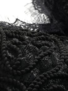 DAZY Cắt ren lông mi Cami ngọn - màu đen - Xem 6