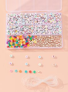 1 boîte Accessoire de bijoux DIY perle - Multicolore - Voir 1