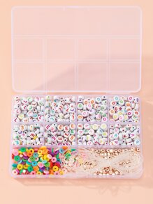 1 boîte Accessoire de bijoux DIY perle - Multicolore - Voir 4