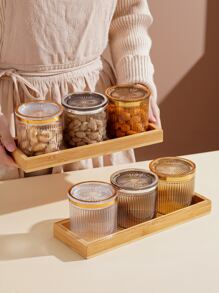 3pcs Snack Jar & 1pc Tray - Multicolor - View 4