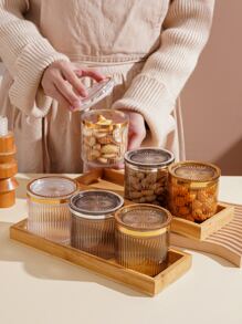 3pcs Snack Jar & 1pc Tray - Multicolor - View 7