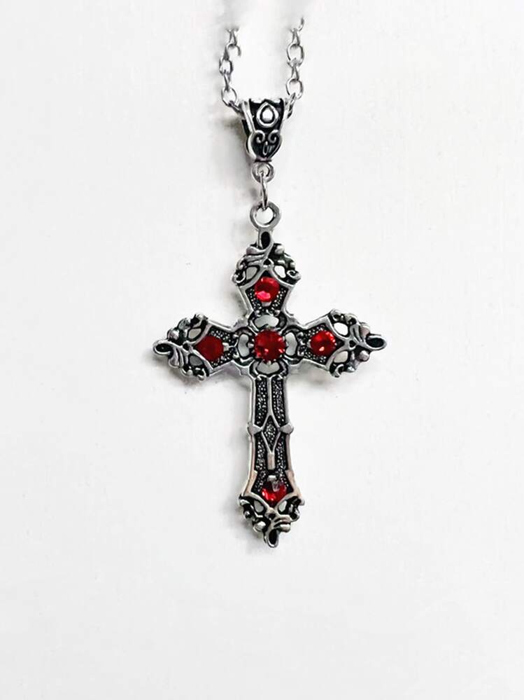 Aleación de collar de dijes cruzados para hombres de moda y populares, para regalo de joyería y para una apariencia elegante - Multicolor - Añade 1