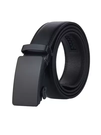 1pc Matte Black Square Automatic Buckle Belt Work Halloween Casual, Business, Boyfriend Husband Father Dad Men Gift, Daily Wear, Fashion, Teen, Outdoor, Vacation, Athletic, Travel, Street, Boho, Vintage Fall, Autumn, Halloween Autumn-Winter Accessories,Suitable For Teens, Youth,Men,Casual, Outdoor, Athletic, Vacation, Graduation Gifts, Birthday, Daily Wear