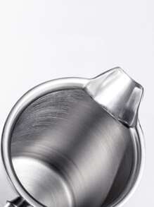 1pc Stainless Steel Coffee Maker - Silver - View 5