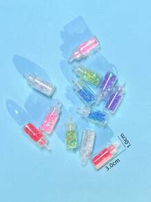 12 mặt dây chuyền tự làm chai ngẫu nhiên - Nhiều màu - Xem 3