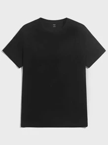 Manfinity Men Cartoon Bear Print Tee - Black - View 2