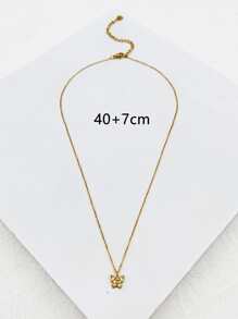 Collar con accesorio de mariposa - Amarillo Oro - Ver 3