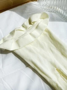 Toddler Girls Solid Tights - Beige - View 4