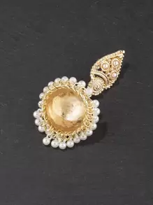 Hoa tai trang trí tua rua ngọc trai giả Hoa tai thả - Nhiều màu - Xem 4