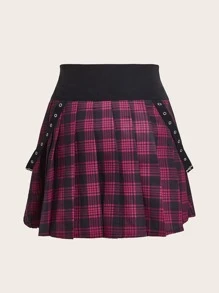 Váy nữ Ren lên Thùa khuyết Sọc ca rô Giải trí - Nhiều màu - Xem 2