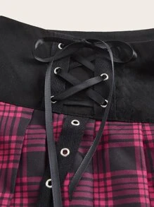 Váy nữ Ren lên Thùa khuyết Sọc ca rô Giải trí - Nhiều màu - Xem 3