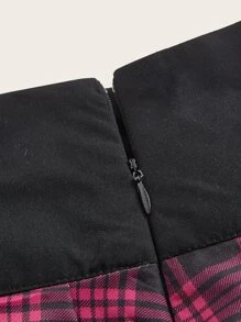 Váy nữ Ren lên Thùa khuyết Sọc ca rô Giải trí - Nhiều màu - Xem 4