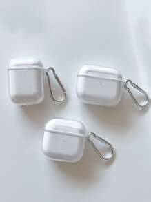 1 件透明 TPU 防震耳机盒，带金属夹，适用于所有 型号（1st、2nd、3rd、4rd、Pro、Pro 2），防刮且耐用 - 無色 - 查看 2