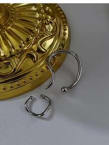 2 chiếc vòng bít tai tối giản - Bạc - Xem 7