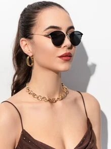 Gafas de sol de ojo de gato - Gris - Ver 1
