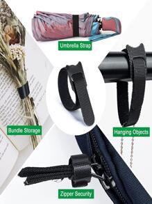 Bộ tổ chức cáp dữ liệu đa năng 10 món - màu đen - Xem 6