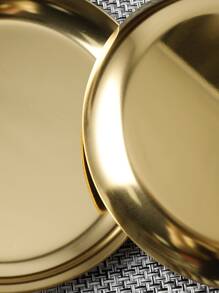 1pc Stainless Steel Sauce Dish - Gold - View 3