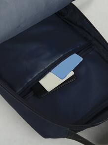 Mini Men Letter Graphic Sling Bag - Black - View 7