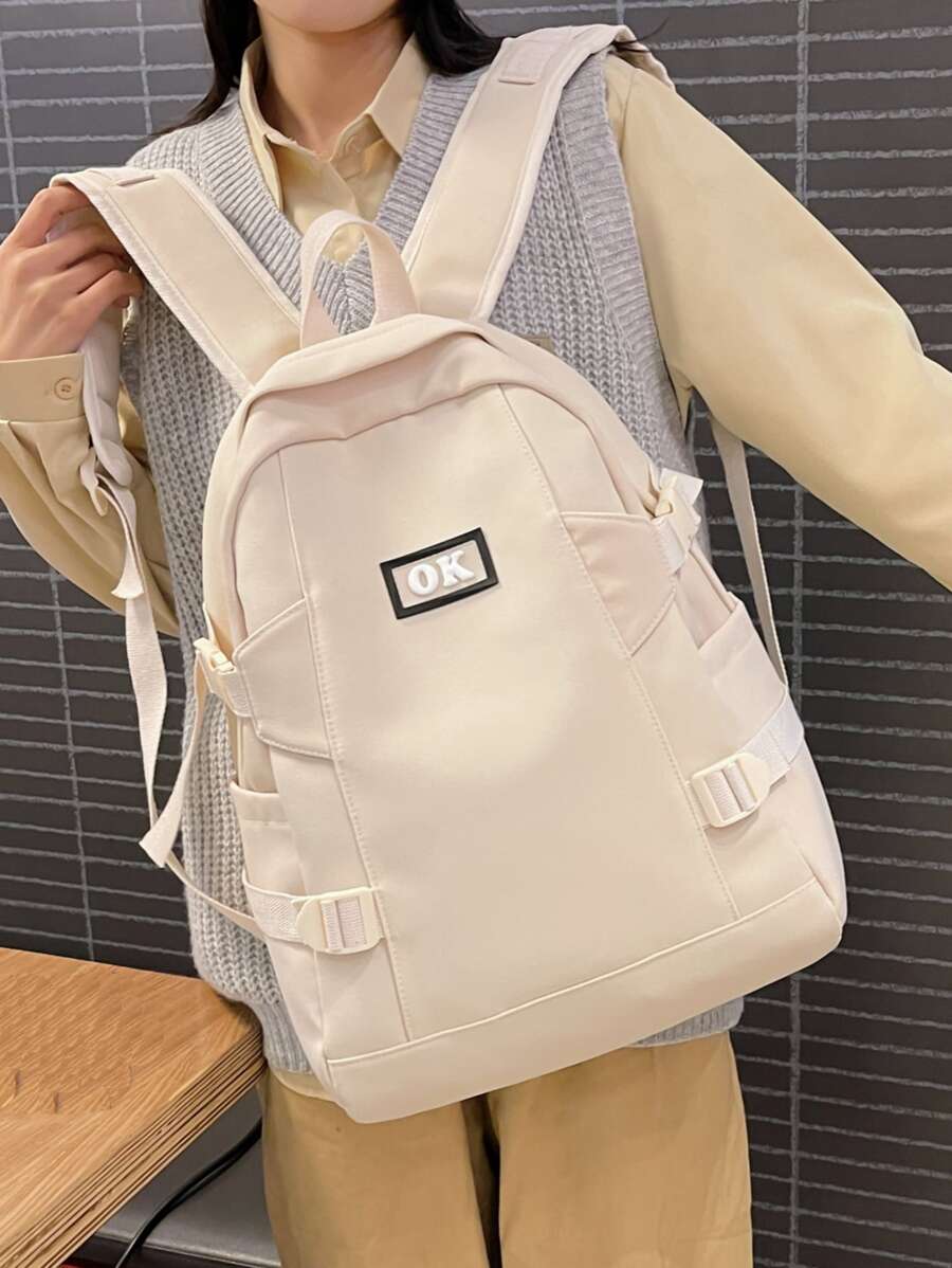 Balo Thời Trang Nữ Lá thư - trắng - Xem 1