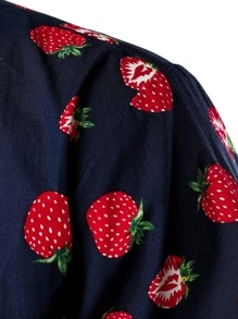 NITAGUT Áo sơ mi Nam Nút phía trước Tất cả trên in Rau quả Boho - Nhiều màu - Xem 5