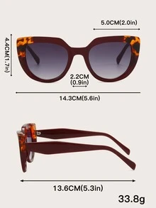 Gafas de sol de ojo de gato - Burdeos - Ver 4