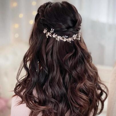 Rhinestone Decor Bridal Hair Band