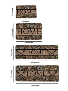 1 tấm thảm nhà bếp đồ họa bằng đá & chữ cái - Nhiều màu - Xem 2