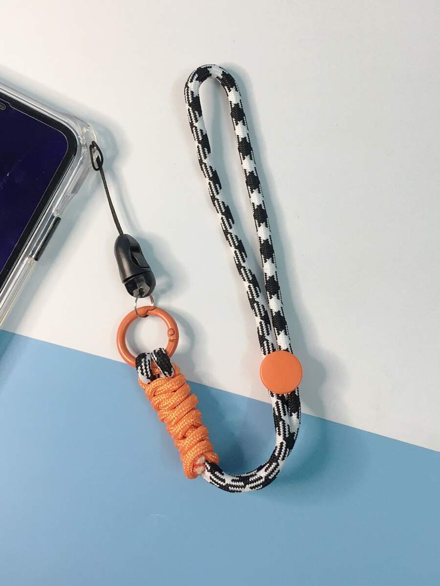 1pc Woven Phone Lanyard - Multicolor - View 1