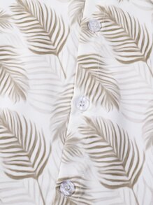 小男童熱帶圖案襯衫和短褲