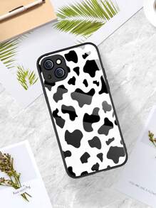 Cow Pattern Phone Case - Black and White - View 1