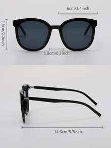 Gafas de sol de marco cuadrado - Gris - Ver 4