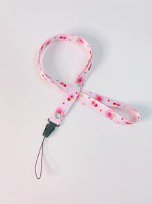 1pc Rose Print Phone Lanyard - Multicolor - View 2