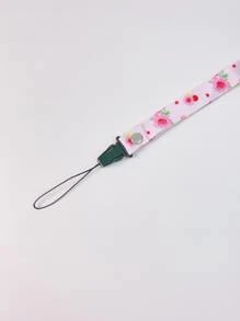 1pc Rose Print Phone Lanyard - Multicolor - View 3
