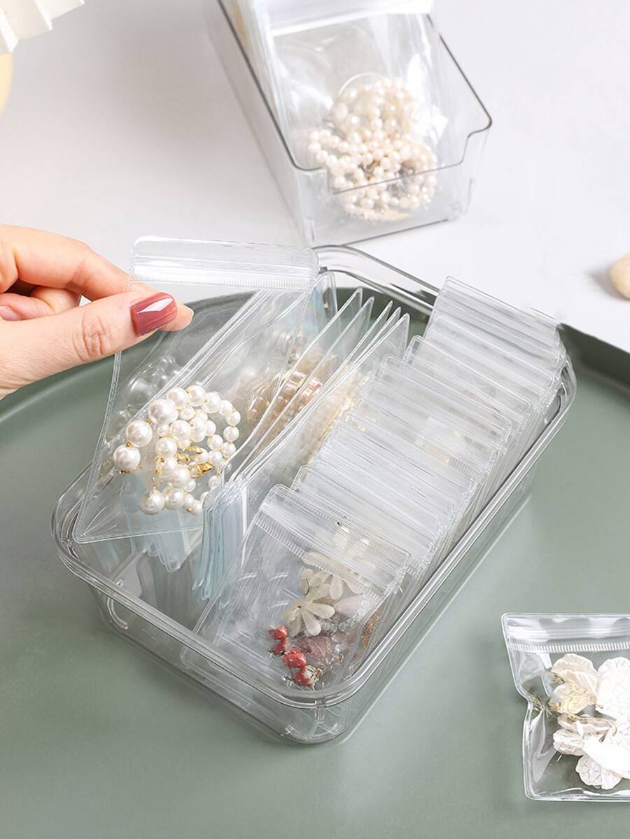 40pcs Clear Jewelry Storage Bag - Clear - View 1