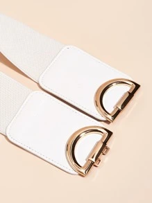 1 chiếc váy chữ D thanh lịch và thời trang dành cho nữ có cạp chun cho mùa hè, mùa thu, mùa thu, lễ hội Halloween - trắng - Xem 4