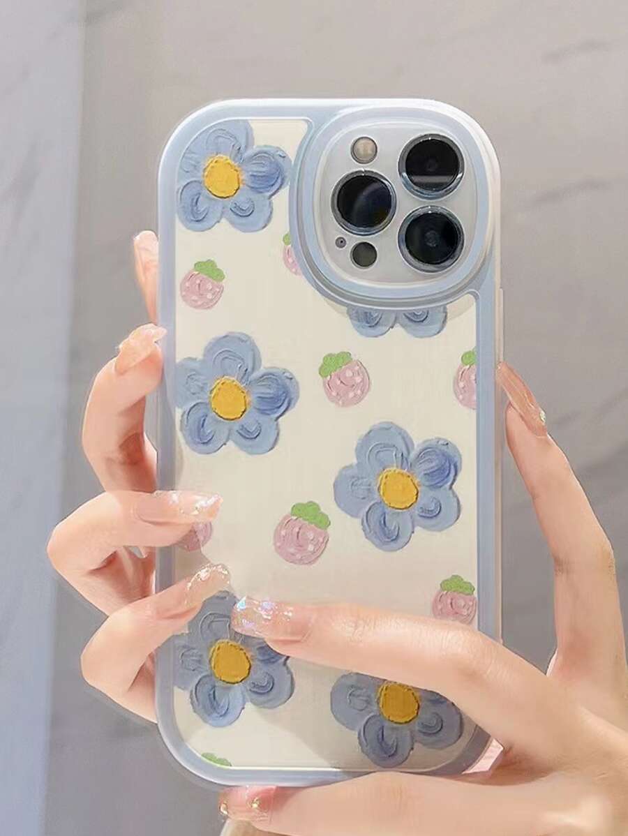 花卉圖案手機殼 - 彩色 - 查看 1