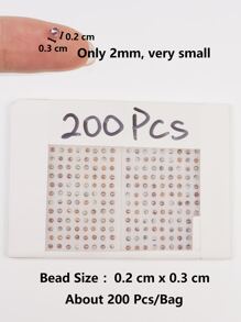200pcs Random DIY Glass Bead - Purple - View 3