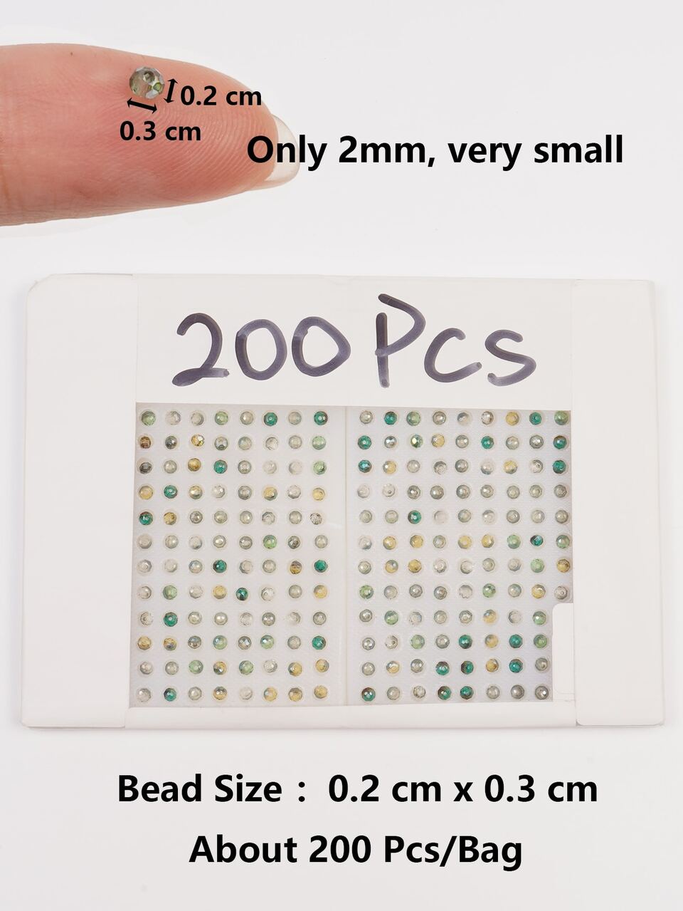 200pcs Random DIY Glass Bead